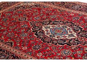 Tappeto Ardakan Medaglione Floreale Rosso Blu Scuro 195x305 Cm