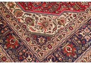 Tappeto Tabriz Stilizzato Rosso Scuro Blu Scuro 200x305 Cm