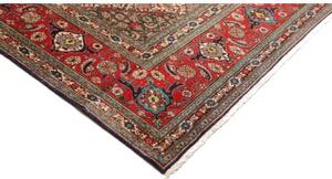 Tappeto Tabriz Stilizzato Rosso Blu Scuro 303x383 Cm