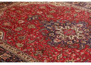 Tappeto Tabriz Stilizzato Rosso Scuro Blu Scuro 200x305 Cm