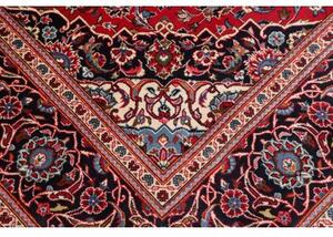 Tappeto Ardakan Medaglione Floreale Rosso Blu Scuro 195x305 Cm