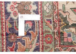Tappeto Tabriz Medaglione Floreale Rosso Blu Scuro 200x300 Cm