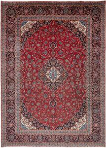Tappeto Ardakan Medaglione Floreale Rosso Blu Scuro 290x403 Cm