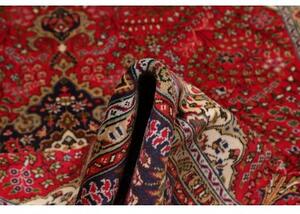 Tappeto Tabriz Medaglione Floreale Rosso Blu Scuro 202x303 Cm