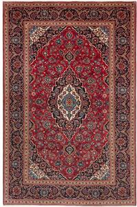 Tappeto Ardakan Medaglione Floreale Rosso Blu Scuro 195x305 Cm
