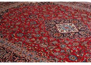 Tappeto Ardakan Medaglione Floreale Rosso Blu Scuro 290x403 Cm