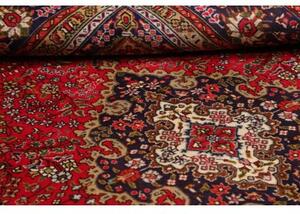 Tappeto Tabriz Medaglione Floreale Rosso Blu Scuro 202x303 Cm