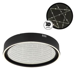 Globo 68288D - Plafoniera LED dimmerabile MIRRORA 40W/230V, diametro 51,5 cm, nero+telecomando