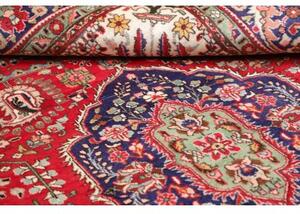 Tappeto Tabriz Medaglione Floreale Rosso Blu Scuro 200x300 Cm