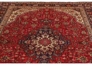 Tappeto Tabriz Stilizzato Rosso Scuro Blu Scuro 200x305 Cm