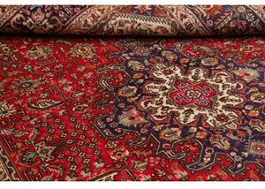 Tappeto Tabriz Stilizzato Rosso Scuro Blu Scuro 200x305 Cm
