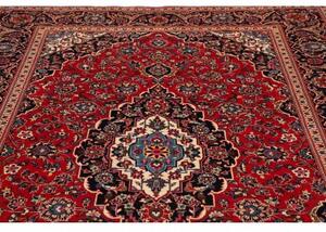 Tappeto Ardakan Medaglione Floreale Rosso Blu Scuro 195x305 Cm