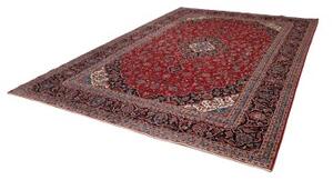 Tappeto Ardakan Medaglione Floreale Rosso Blu Scuro 290x403 Cm