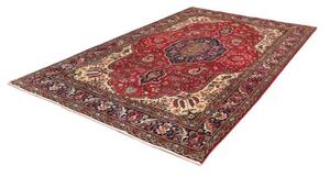 Tappeto Tabriz Medaglione Floreale Rosso Blu Scuro 200x300 Cm