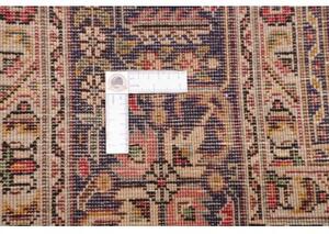 Tappeto Tabriz Stilizzato Rosso Scuro Blu Scuro 200x305 Cm