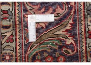 Tappeto Tabriz Stilizzato Rosso Blu 208x290 Cm