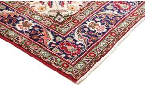 Tappeto Tabriz Medaglione Floreale Rosso Blu Scuro 200x300 Cm