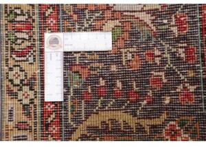 Tappeto Tabriz Medaglione Floreale Rosso Blu Scuro 202x300 Cm