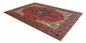 Tappeto Tabriz Stilizzato Rosso Blu Scuro 204x290 Cm