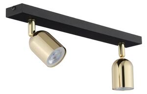 Faretto LED RGBW dimmerabile TOP 2xGU10/6,5W/230V 2700-6500K nero/oro