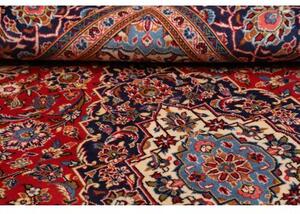 Tappeto Ardakan Medaglione Floreale Rosso Blu Scuro 192x303 Cm