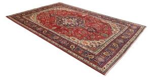 Tappeto Tabriz Stilizzato Rosso Mattone Blu Scuro 200x303 Cm