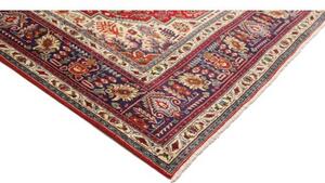 Tappeto Tabriz Stilizzato Rosso Mattone Blu Scuro 200x303 Cm