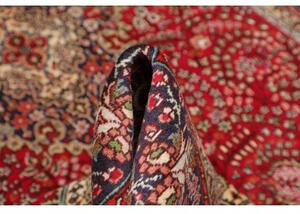Tappeto Tabriz Medaglione Floreale Rosso Blu Scuro 202x300 Cm