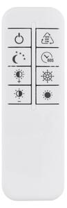 Globo 67824-60 - Plafoniera LED dimmerabile MILES 60W/230V 80,8x99,2 cm argento + telecomando