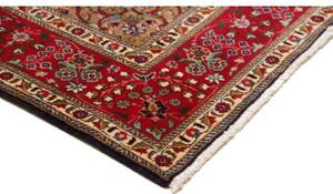 Tappeto Tabriz Medaglione Floreale Blu Scuro Rosso 205x300 Cm