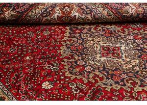 Tappeto Tabriz Medaglione Floreale Rosso Blu Scuro 202x300 Cm