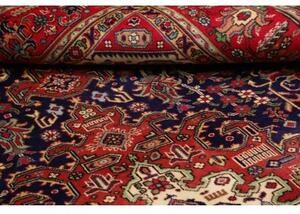 Tappeto Tabriz Stilizzato Blu Scuro Rosso Mattone 208x313 Cm