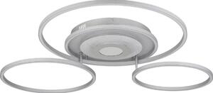 Globo 67824-60 - Plafoniera LED dimmerabile MILES 60W/230V 80,8x99,2 cm argento + telecomando