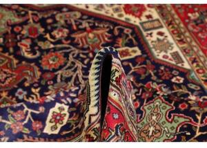 Tappeto Tabriz Stilizzato Blu Scuro Rosso Mattone 208x313 Cm
