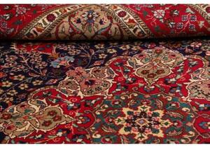 Tappeto Tabriz Medaglione Floreale Blu Scuro Rosso 205x300 Cm