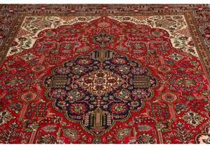 Tappeto Tabriz Stilizzato Rosso Blu Scuro 204x290 Cm
