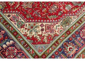 Tappeto Tabriz Stilizzato Rosso Blu 208x290 Cm