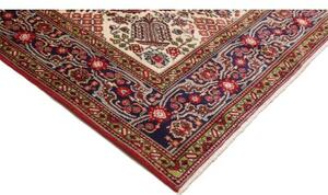 Tappeto Tabriz Stilizzato Rosso Blu Scuro 204x290 Cm
