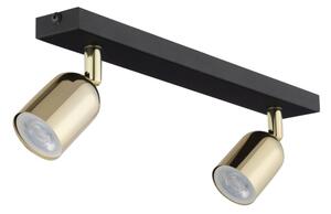 Faretto LED RGBW dimmerabile TOP 2xGU10/6,5W/230V 2700-6500K nero/oro