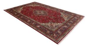 Tappeto Tabriz Medaglione Floreale Rosso Blu Scuro 202x300 Cm