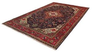 Tappeto Tabriz Stilizzato Blu Scuro Rosso Mattone 208x313 Cm