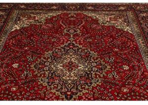 Tappeto Tabriz Medaglione Floreale Rosso Blu Scuro 202x300 Cm