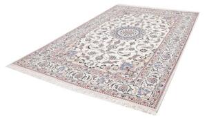 Tappeto Nain Kashmar Medaglione Floreale Avorio Blu 200x300 Cm
