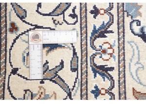 Tappeto Nain Kashmar Medaglione Floreale Blu Notte Avorio 150x210 Cm