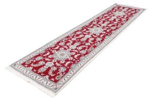 Tappeto Nain Kashmar Stilizzato Rosso Avorio Corsia 83x293 Cm