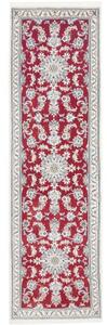 Tappeto Nain Kashmar Stilizzato Rosso Avorio Corsia 83x293 Cm