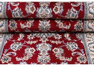 Tappeto Nain Kashmar Stilizzato Rosso Avorio Corsia 83x293 Cm