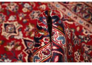 Tappeto Kashan Fine Medaglione Floreale Rosso Blu Scuro 104x158 Cm
