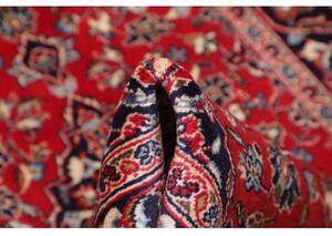 Tappeto Kashan Fine Medaglione Floreale Rosso Blu Scuro 98x159 Cm