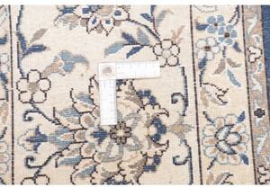 Tappeto Nain 9la Medaglione Floreale Blu Avorio 251x291 Cm